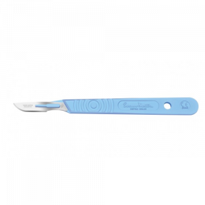 Sterile Disposable Scalpel No.10 Blade Polystyrene Handle Pk10