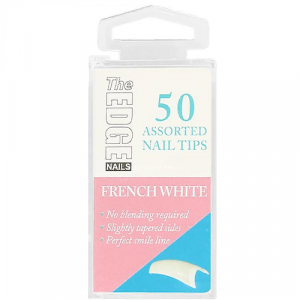 The Edge French White Nail Tips Size 10 (50)