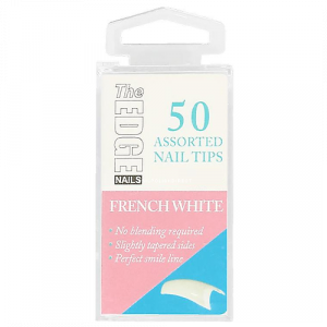 The Edge French White Nail Tips Size 1 (50)