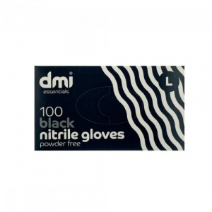 DMI - Nitrile Gloves Powder Free - Small - Black x100