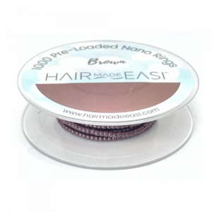 Hair Made Easi - Pre Loaded Nano Rings - Brown