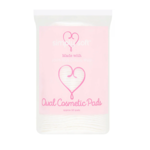 Vitale Simply Soft Oval Cosmetic Pads - 50 Pack