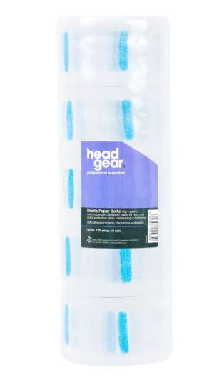 Head Gear White Elastic Paper Collars - 5 Pack